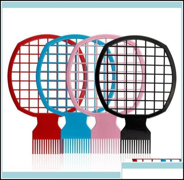 

products brushes care styling tools productsafrican wave curly hair comb professional salon barber mesh sponge tin foil br6640431, Silver