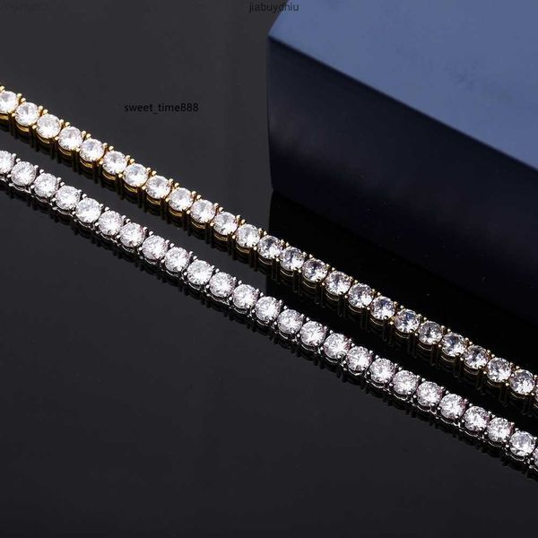 

diamond vvs chain hip hop jewelry silver necklace 925 3mm to 5mm pass tester moissanite tennis