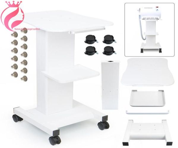

factory beauty machine accessories parts cart white trolley rolling cart3433629