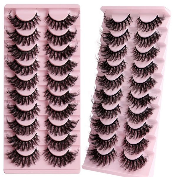 

thick multilayer winged false eyelashes naturally soft and delicate hand made reusable curly mink fake lashes full strip eyelashes4353457
