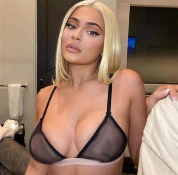 

luxury diamond letter lingerie women fashion bikini underwear mesh bra set6654712