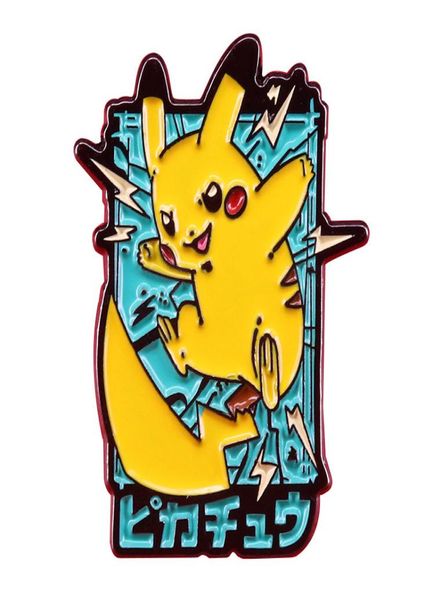 

pika brooch popular cartoon anime badge funny naughty nnimal enamel pin clothes bag personalized decoration children039s gift2571855, Blue