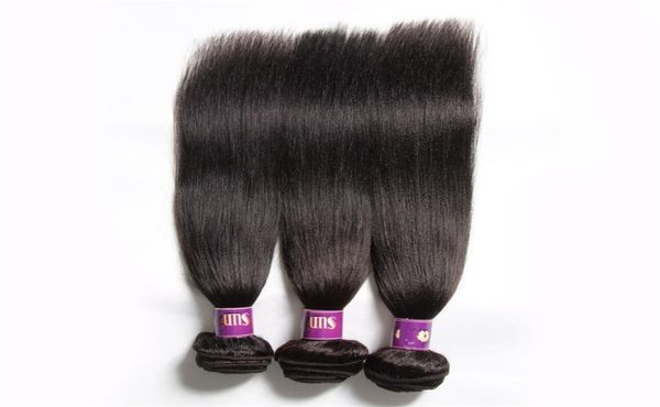 

new arrival brazilian yaki human hair grade light yaki unprocessed yaki hair extensions brazilian virgin hair bundle7726346, Black