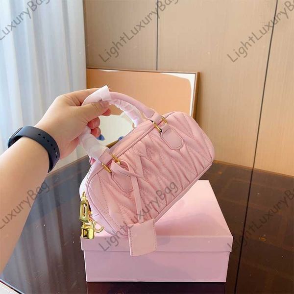 

miui handle shoulder bag miu matelasse bowling handbags purses womens mens designer wallets crossbody square genuine leather tote clutch wri