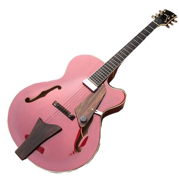 

new red hollow 6 string rosewood fingerboard electric guitar fast shipping