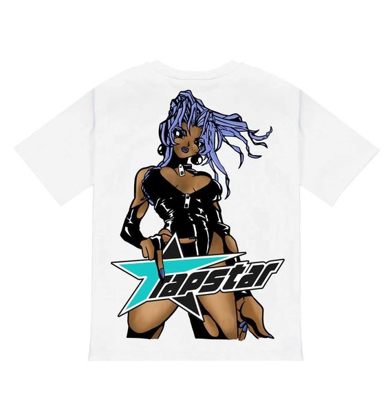 

trapstar rockstar printed short sleeve t-shirt, White;black