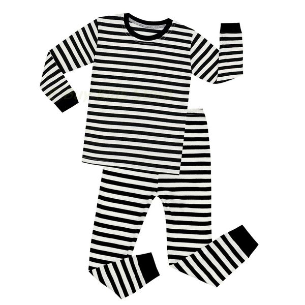 

clothing sets little boy classic black white triped suits toddler kids casual sleep wears pajamas set for children long sleeve pyjama 230630