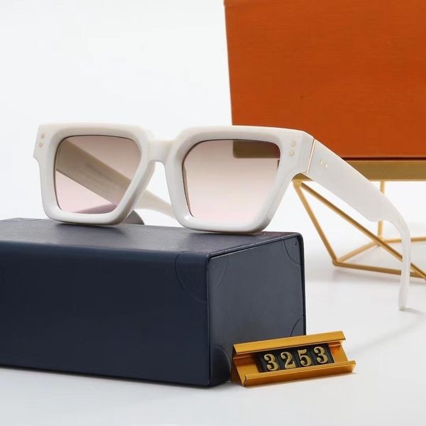 

sunglasses for men women summer m94 style anti-ultraviolet retro plate cay eye full frame random box, White;black