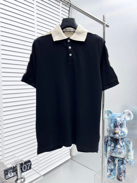 

men's plus tees & polos polar style summer wear with beach out of the street pure cotton lw2et, Black;brown