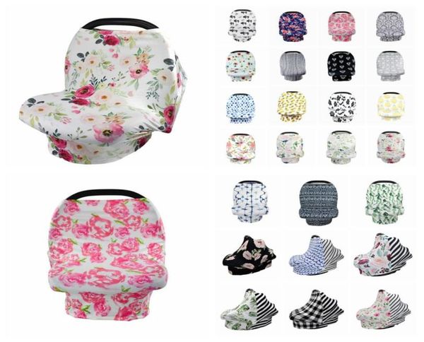 

52 styles baby floral feeding nursing cover newborn toddler breastfeeding privacy scarf cover shawl car seat stroller canopy tools9212840, White
