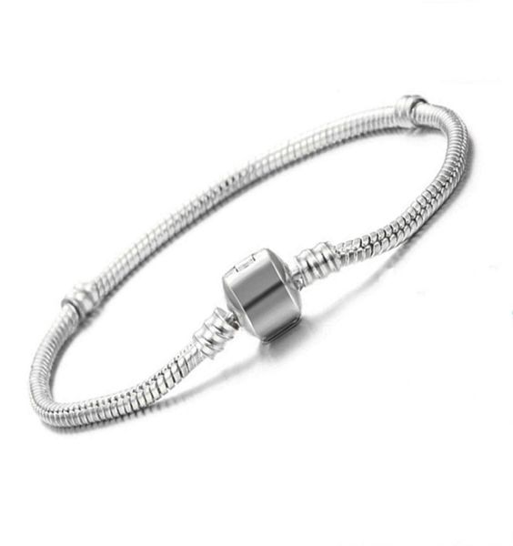 

vecalon original 925 solid silver charm bracelets for women long 1623cm snake bone bracelets wedding jewelry1172294, Black
