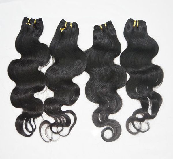 

whole 20pcs processed human hair quality body wave bundles delivery4417899, Black