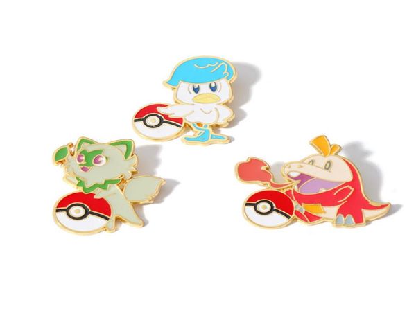 

cute anime movies games hard enamel pins collect metal cartoon brooch backpack hat bag collar lapel badges women fashion jewelry s5741796, Blue