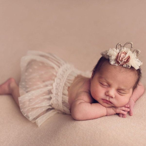 

keepsakes born pography props clothing 0 to 3 months baby supplies studio po equipment lace skirt headgear 230701