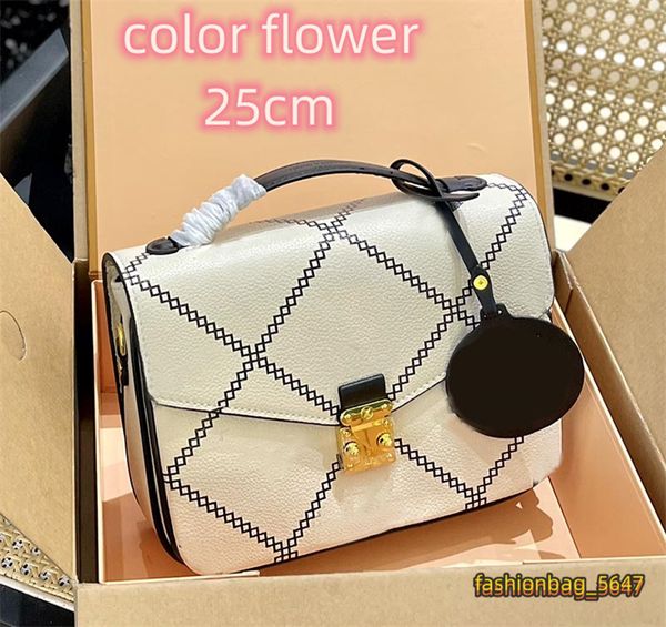 

luxury purse designer woman handbag embossing flower pochette women handbags messenger bags genuine leather metis shoulder bag crossbody bag