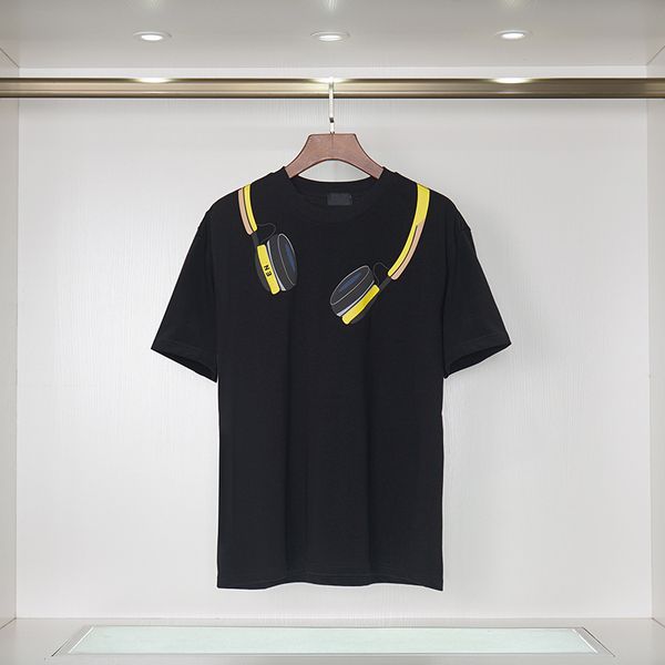 

designer fashion t-shirt casual men's women's designer t-shirt letter print short sleeve fashion men's shirt, White;black