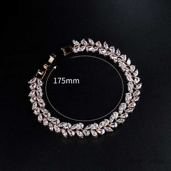 

charm bracelets gold rhodium silver cubic tennis bracelets r230701, Golden;silver