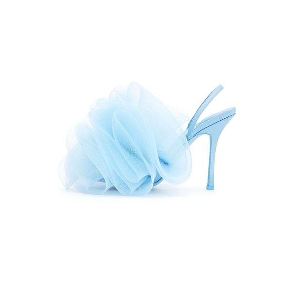 

2023 women ladies leather sandals high heels summer peep-toe open toed net bath ball flowers rose wedding party dress princess casual elasti, Black