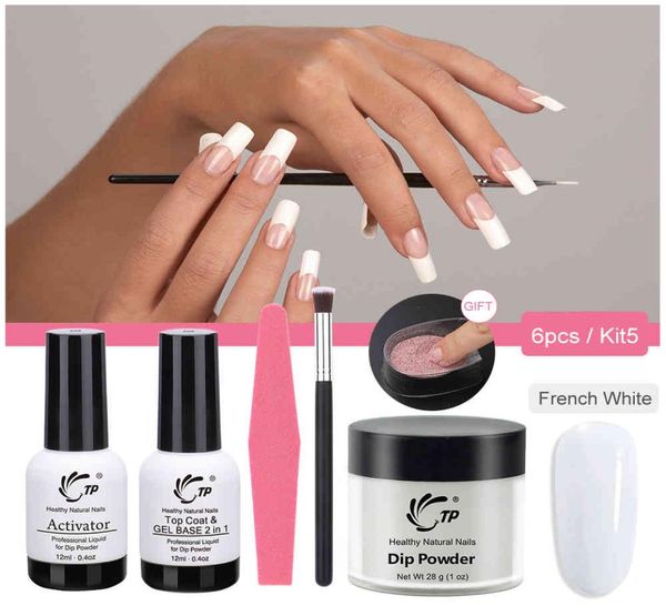 

tp 6 pcsset 28g nail dipping powder with 12ml base gel activator stater kit 1oz acrylic system dip dust tray brush file1966445, Silver;gold