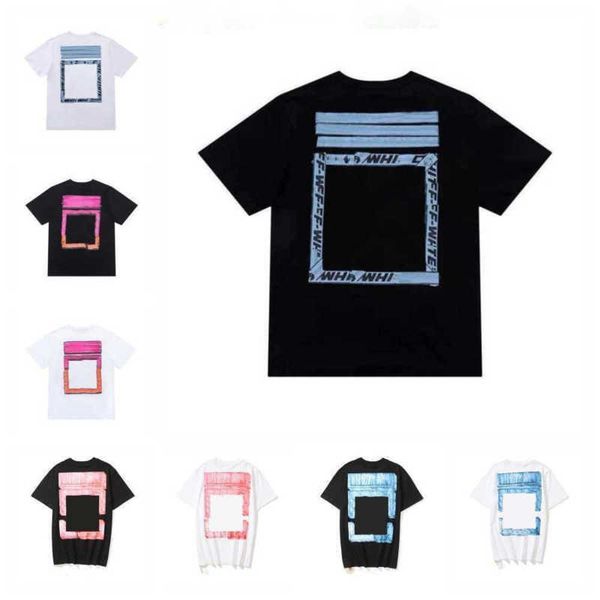 

t-shirt off men's s offs white street fashion brand couple star with sleeve printed letter x the back print 2rs7avnt, White;black