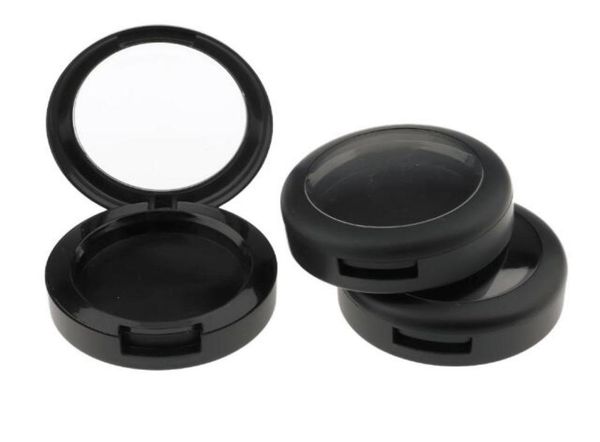 

10pcs black empty powder case makeup blush box diy cosmetic container with clear lid travel size portable3366846