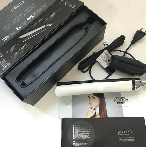 

platinum hair straighteners professional styler flat hair iron straightener hair styling tool black color dhl shippi8135311