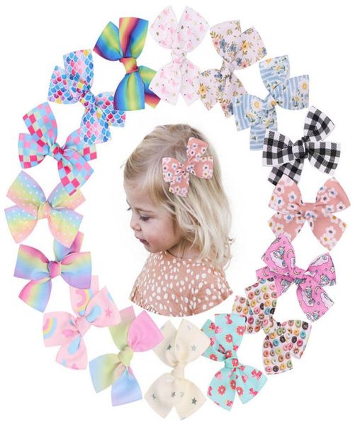 

girls hair accessories hairclips baby bb clip kids barrettes clips ribbon children bow headdress cartoon hairpin cute princess flo2672632, Slivery;white