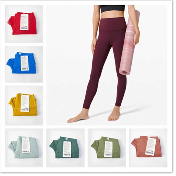 

yoga clothes ll high waist pants women push-up fitness leggings soft elastic hip lift t-shaped sports running training lady 22 colors absorb