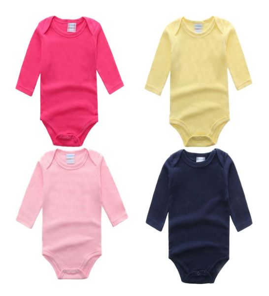 

baby romper whole baby jumpsuits 100 cotton baby boy girls jumpsuits babies onesies long sleeve round collar 024m6392908, Blue