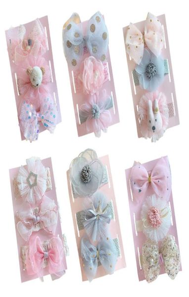

3pcs baby hair accessories stretchy nylon bow girl headbands cute kids princess hair band infant bowknot headwear 470 e38549605, Slivery;white