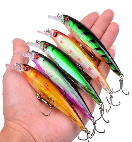 

1pcs minnow fishing lure laser hard artificial bait 3d eyes 11cm 13g fishing wobbler diving 05m15m crankbait jllivw2371303