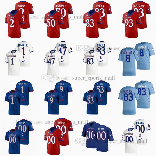 

custom ncaa college kansas jayhawks cyclones football jersey grayden addison daniel hishaw kwamie lassiter ii rich miller jr. sam burt mike, Black