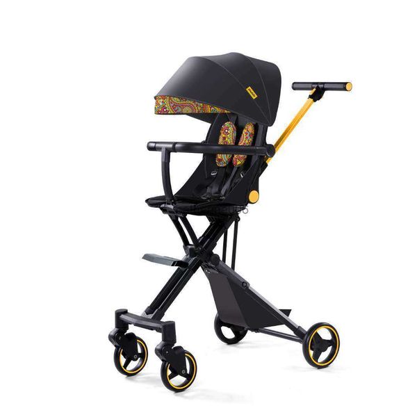 

strolling baby can sit and lie high landscape baby stroller portable foldable stroller l230625