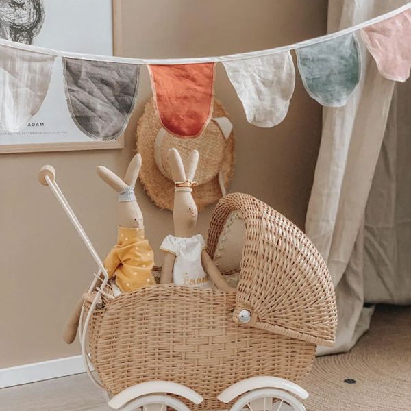 

keepsakes 2m birthday bunting banners pennant baby shower nordic children's room decoration pendant nonwoven flags for party home decor