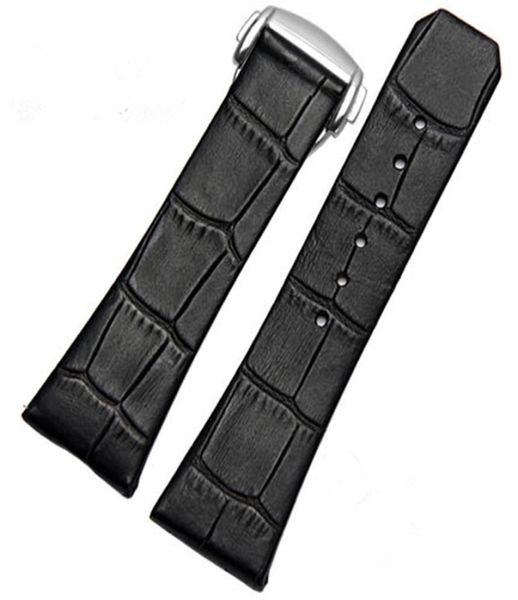 

genuine leather watch band for omega constellation series wristband strap 23mm with silver clasp7555826, Black;brown