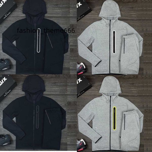 

designer men's pants colorful brand sports suits technology fleece sweatpants sports jacket loose single zipper sweatshirt men camoufla, Black
