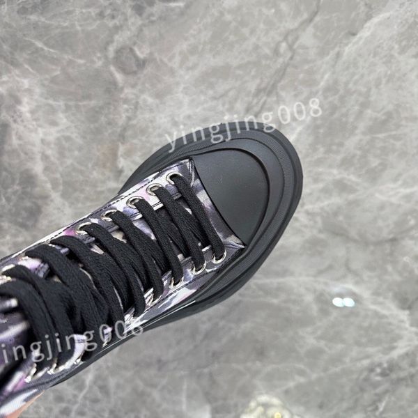 

new luxurys designer brand shoes for men women fashion embossed grained calf leather platform runner trainers sneakers xinshidai230407, Black