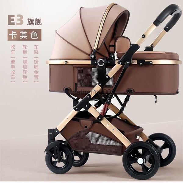 

high-view strollers can sit on reclining light folding two-way shock-absorbing newborn baby strollers l230625