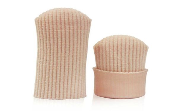 

new fabric ribbed knit gel toe finger cap cover sleeves tube protector 1 piece t203357805