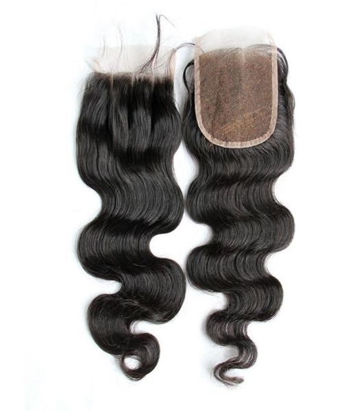 

7a lace closure 4x4 peruvian virgin body wave human hair lace closures pieces middlethree way part closure 8674137, Black;brown