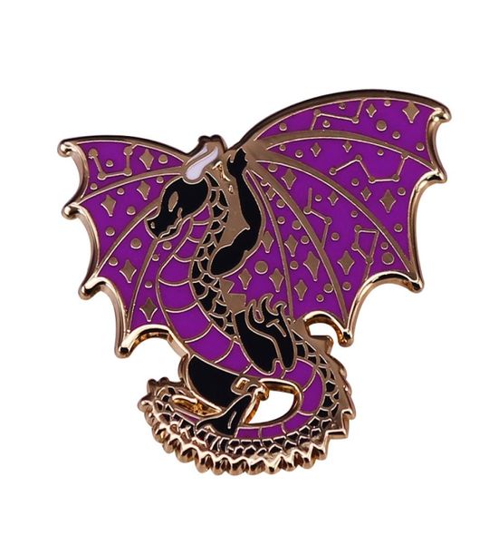 

purple constellation wyvern dragon enamel pin rpg brooch dnd lover pins8126938, Blue