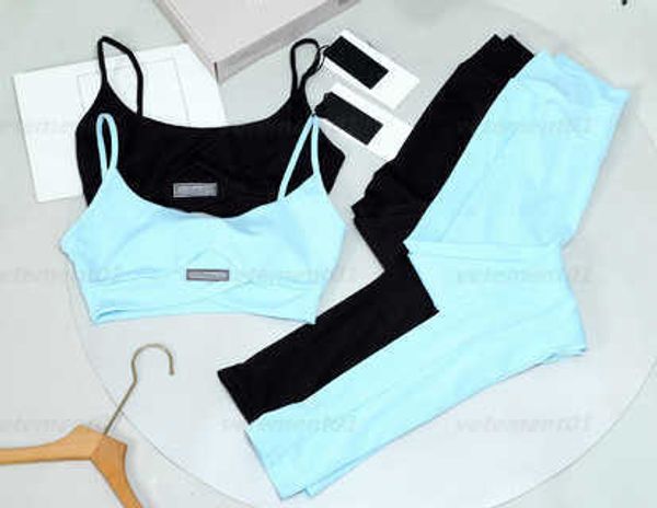 

summer yoga two piece set high-end nulu fabric breathable sweat-absorbing four-sided stretch thin straps smocked high waist tummy pants tra, White