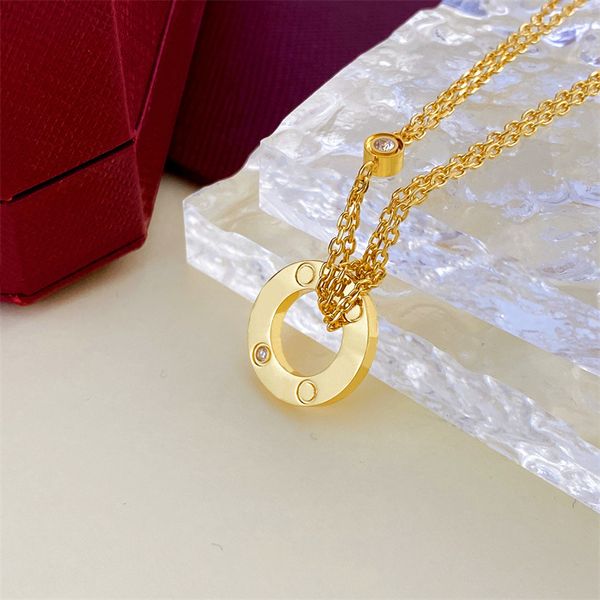 

fashion mens necklace diamond pendants gold chain womens man chain initial rose gold color fashion jewelry accessory personalized crystal ne, Silver