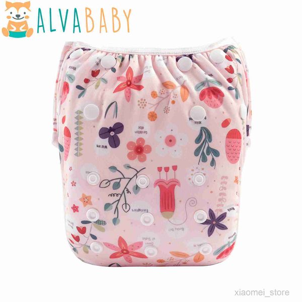 

cloth diapers alvababy baby swim diaper new printed swimming nappyhkd230701