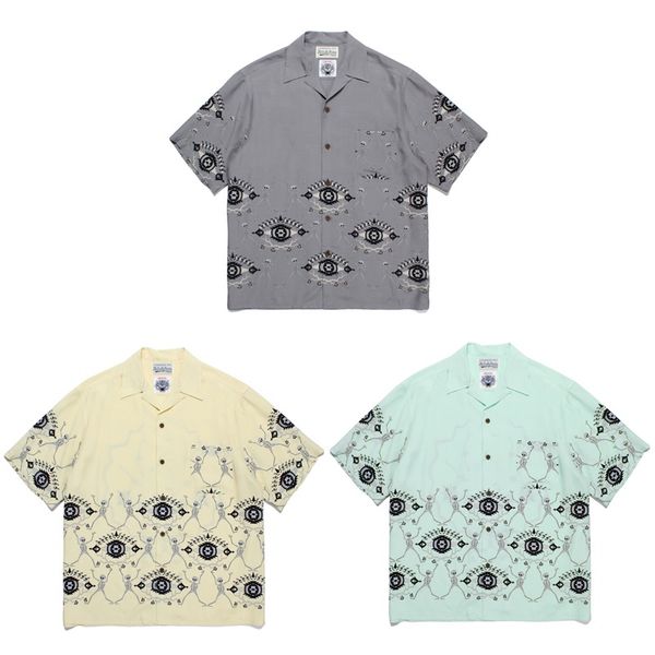 

2023ss hawaii beach shirts men women print tees shirt, White;black