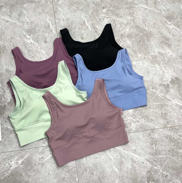 

womens tracksuit tank sweat absorption breathable protection chest sports bra underwear running yoga training fitness designer tank clothin, White