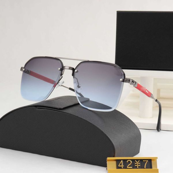 

designer triangle sunglasses new metal frameless trimmed p home style sunglasses fashion classic sunglasses, White;black