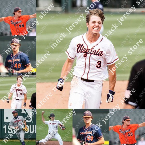 

virginia baseball jersey kyle teel zack gelof devin ortiz nic kent brendan rivoli max cotier logan michaels chris newell jake gelof stephen, Blue;black
