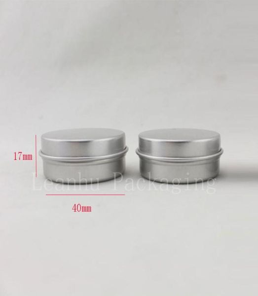 

15g aluminum empty cosmetic container lids 15ml small round lip balm tin solid perfume cosmetic packaging jar sample bottle6269088