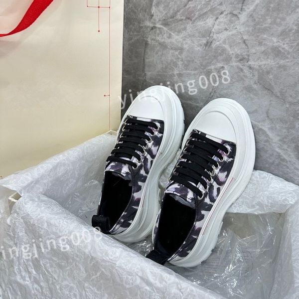 

new luxurys designer brand shoe for men women fashion embossed grained calf leather platform runner trainers sneakers xinshidai230409, Black